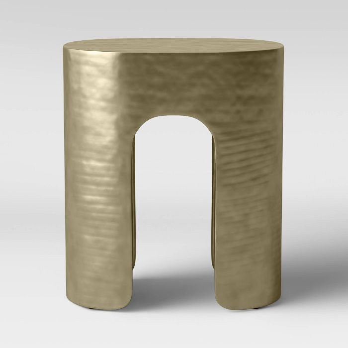Linberg Hammered Brass Pill Accent Table - Project 62™ | Target