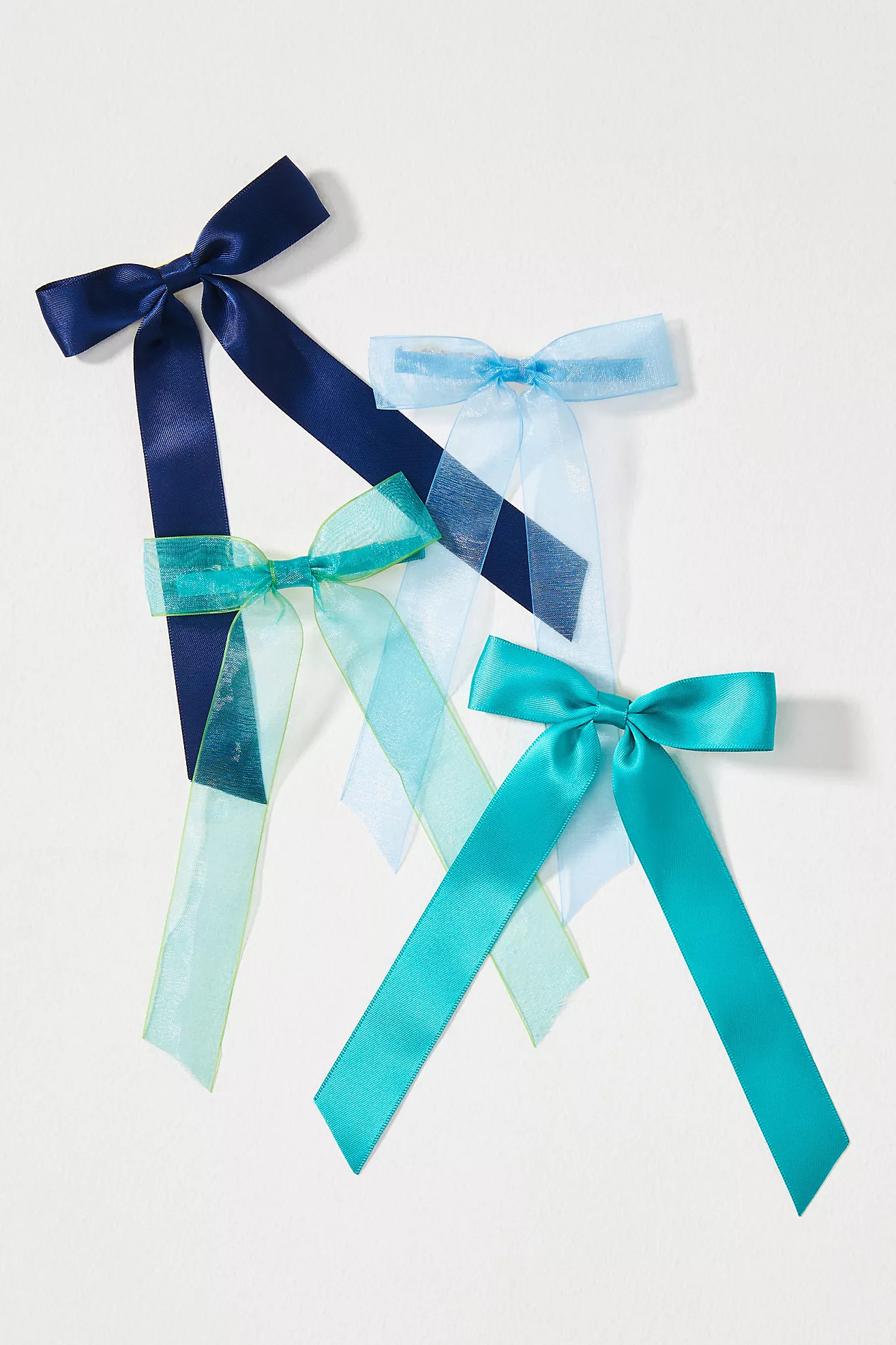 Organza Hair Bows, Set of 4 | Anthropologie (US)