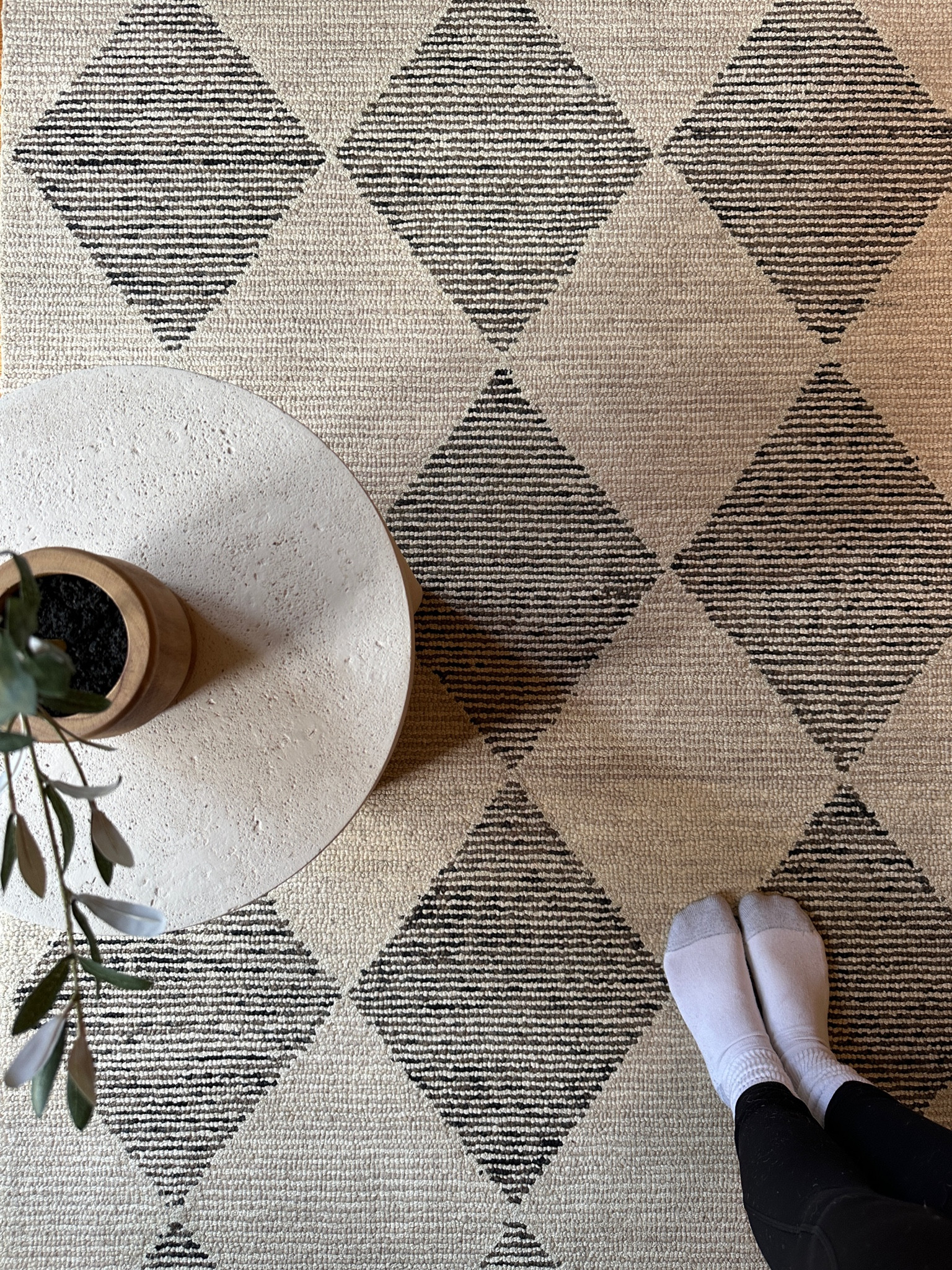 new office rug/side table. Coming together! So impressed with thickness and quality of this rug. 

#LTKhome