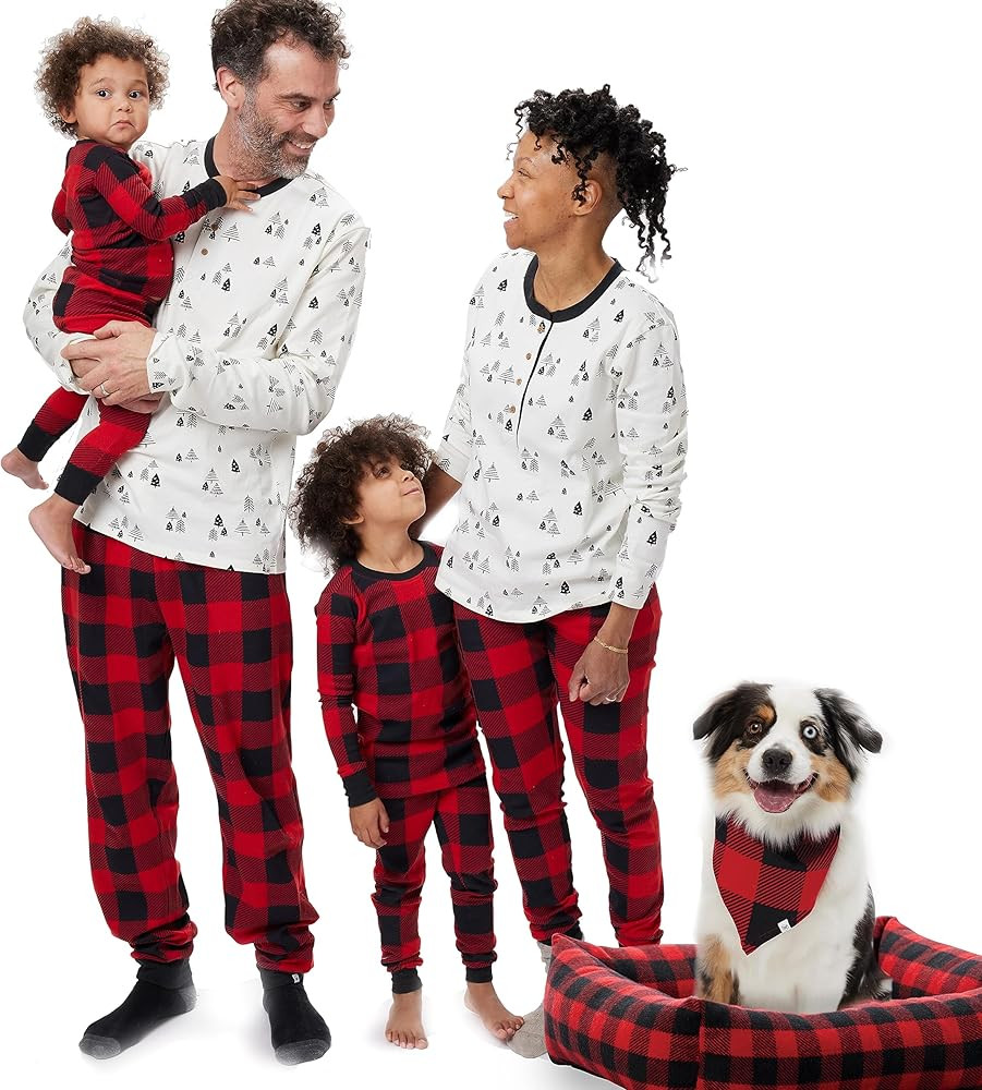HonestBaby Organic Cotton Holiday Family Jammies Pajamas | Amazon (US)