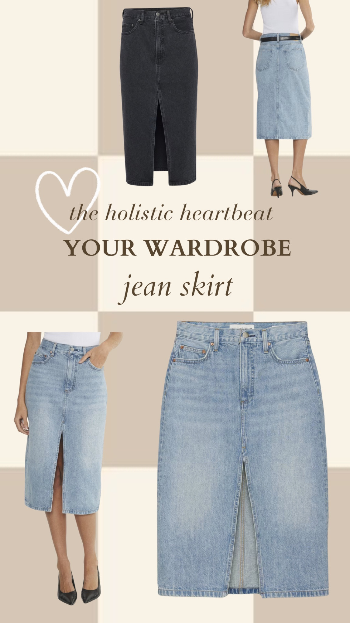 JEAN SKIRT (midi length)
not tight on the thighs (yes please) and feel like it is almost 4 season friendly.
you can pair tanks, knits, sweaters, hoodies with this skirt & so many shoes like a heel, runner or sandal✨

wearing: size 27

#LTKStyleTip #LTKFindsUnder100