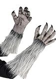 Amscan Adult Werewolf Gloves, Gray, 1 Pair | Amazon (US)