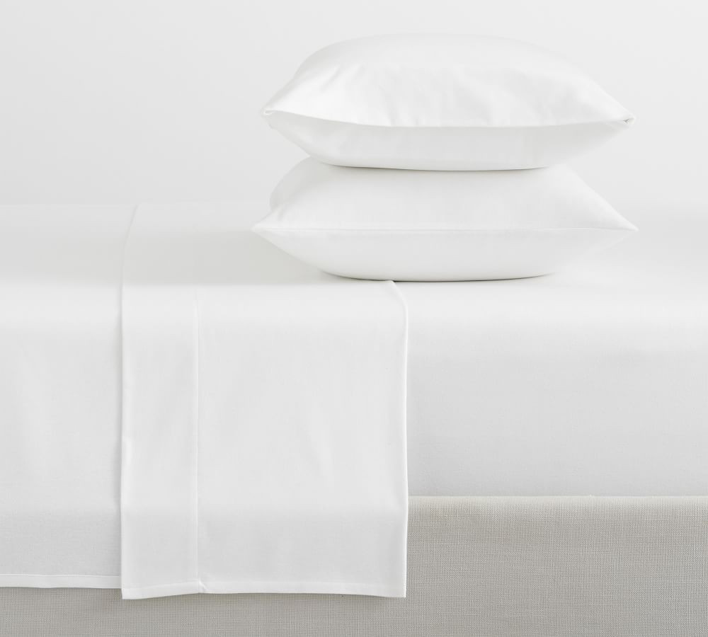 Cozy Brushed Cotton Flannel Sheet Set | Pottery Barn (US)