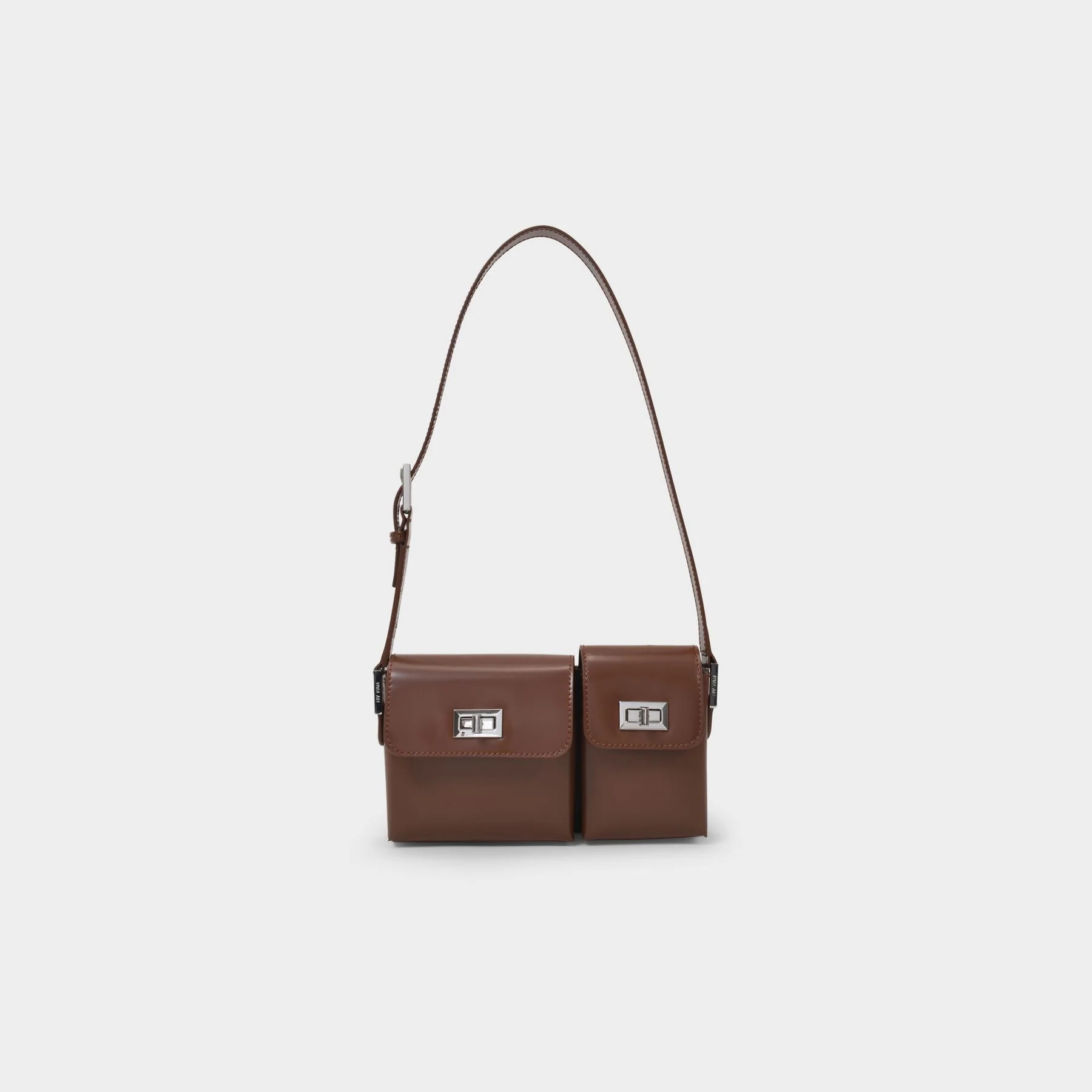 Baby Billy Bag in Brown Glossy Leather | Monnier Paris (ROW)