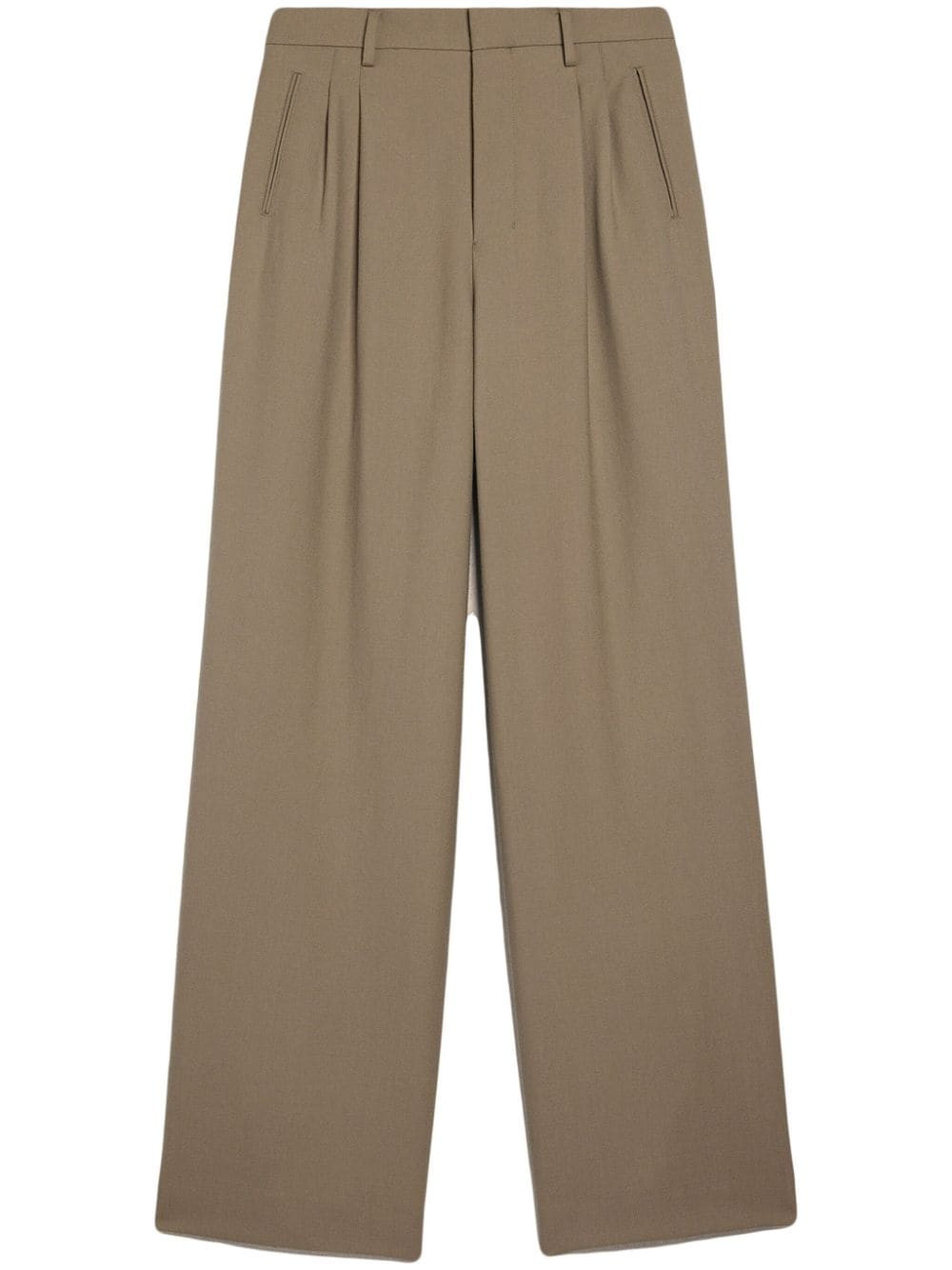 wide-leg wool trousers | Farfetch Global