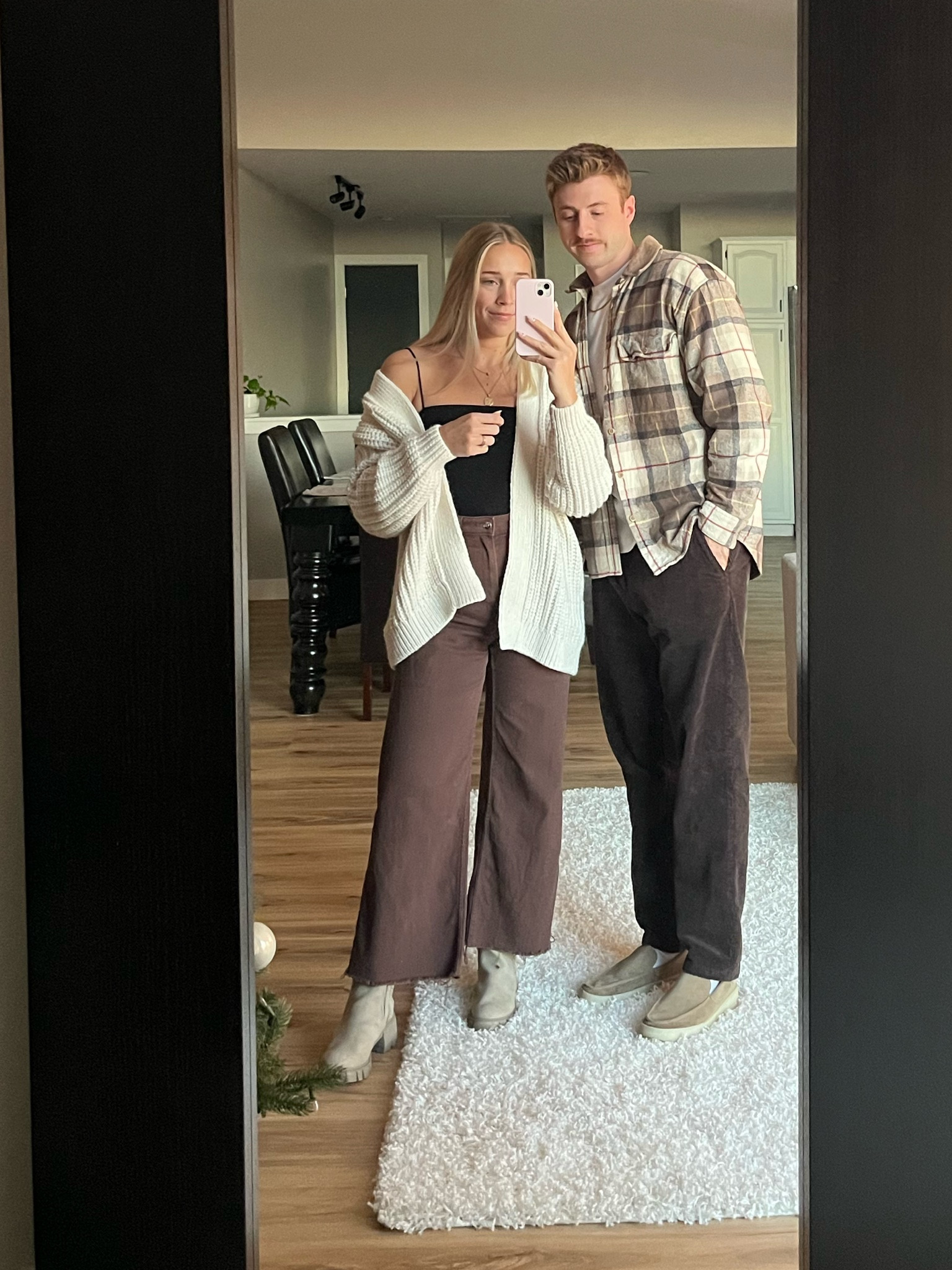 neutral couples outfit 🖤 #outfitinspiration #mensfashion #neutraloutfits #neutralaesthetic #coupleoutfits 

#LTKSeasonal #LTKmens #LTKHoliday