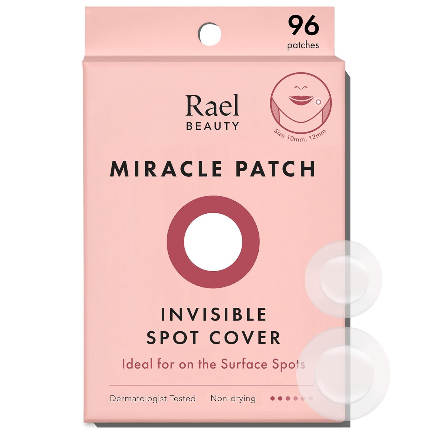 Rael Pimple Patches, Miracle Invisible Spot Cover - Hydrocolloid Acne Patch, Treatment for Breako... | Amazon (US)