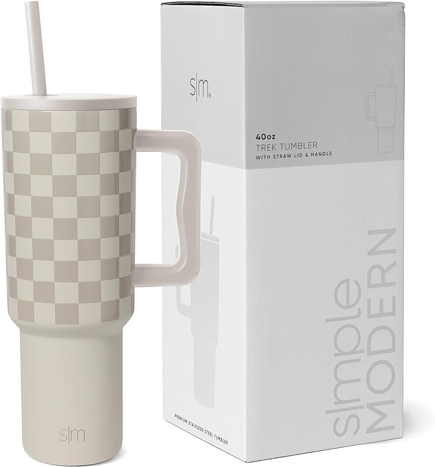 Simple Modern 40 oz Tumbler with Handle and Straw Lid | Insulated Cup Reusable Stainless Steel Water | Amazon (US)