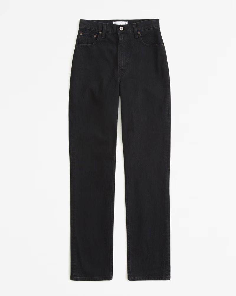 Women's Ultra High Rise 90s Straight Jean | Women's Bottoms | Abercrombie.com | Abercrombie & Fitch (UK)