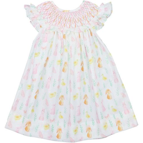 Easter Print Smocked Dress | Cecil and Lou