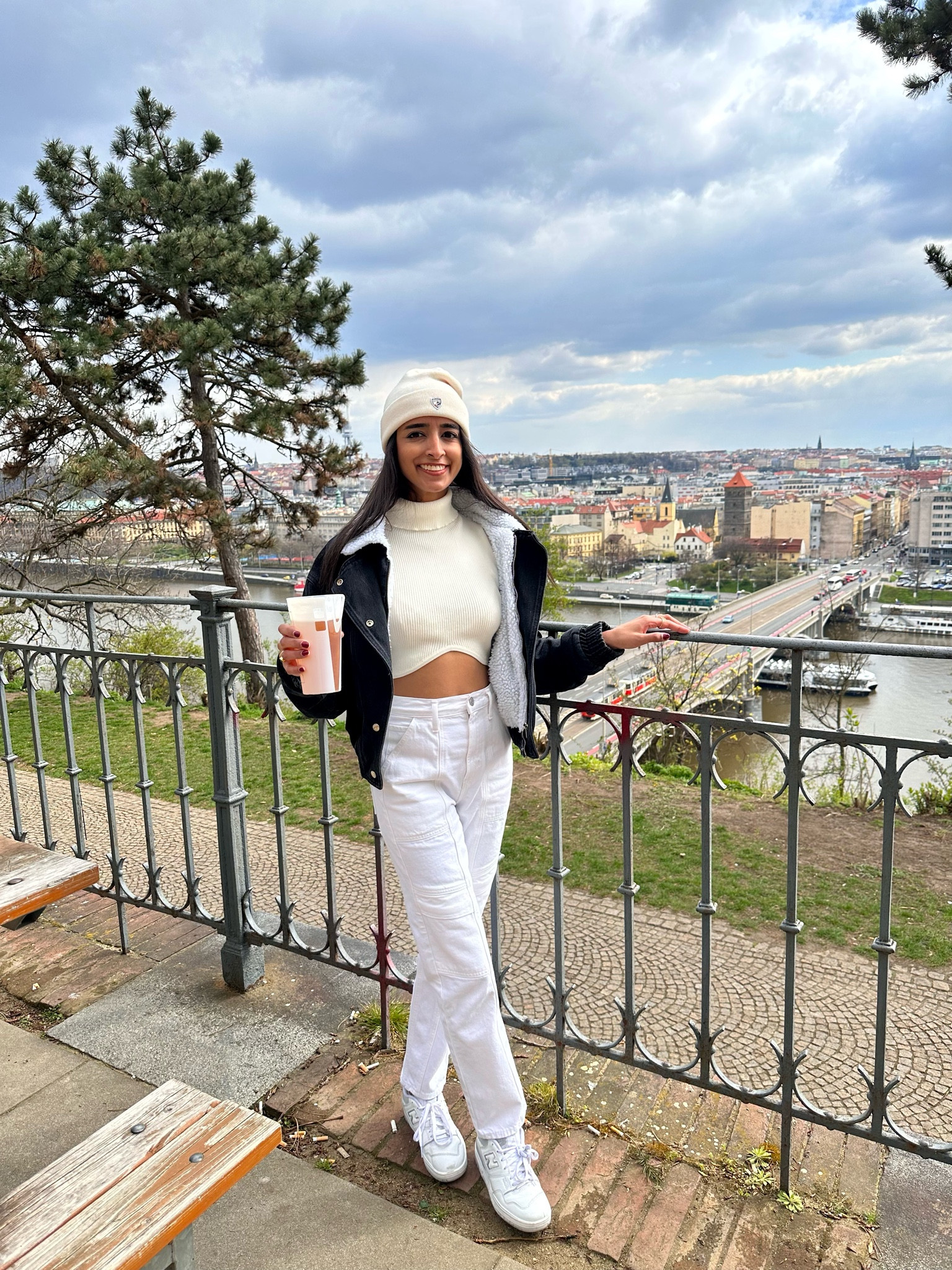 Spring transitional outfit idea 🤍
.
#europe 
#prague
#white outfit
#neutrals 
#princess polly
#agolde
#cargo jeans

#LTKtravel #LTKunder100 #LTKSeasonal