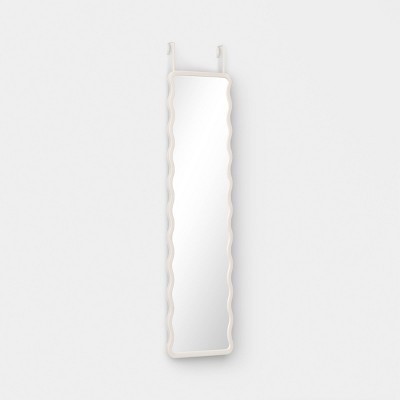 Wavy Over the Door Mirror White - Room Essentials™ | Target