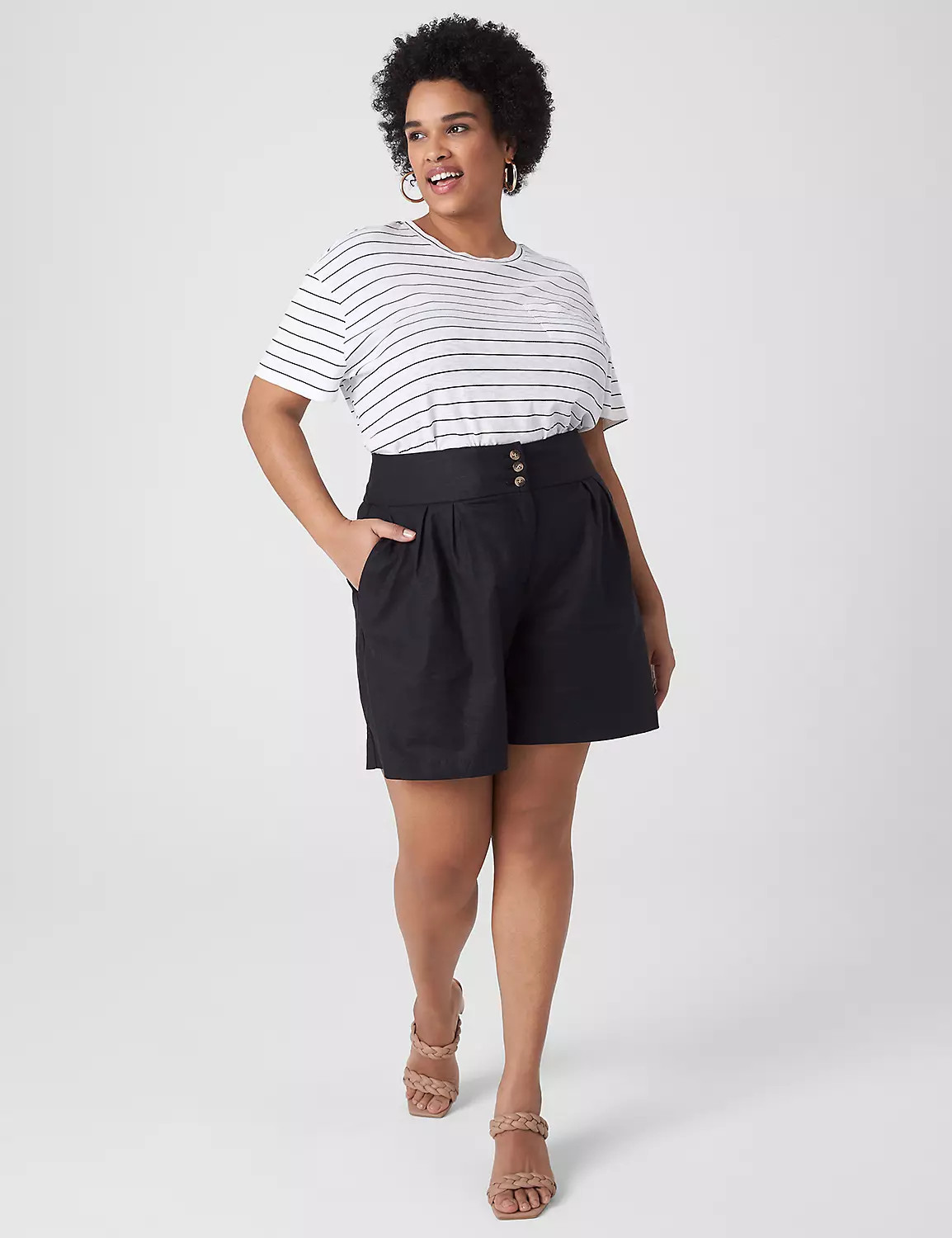 Linen City Short | LaneBryant | Lane Bryant (US)