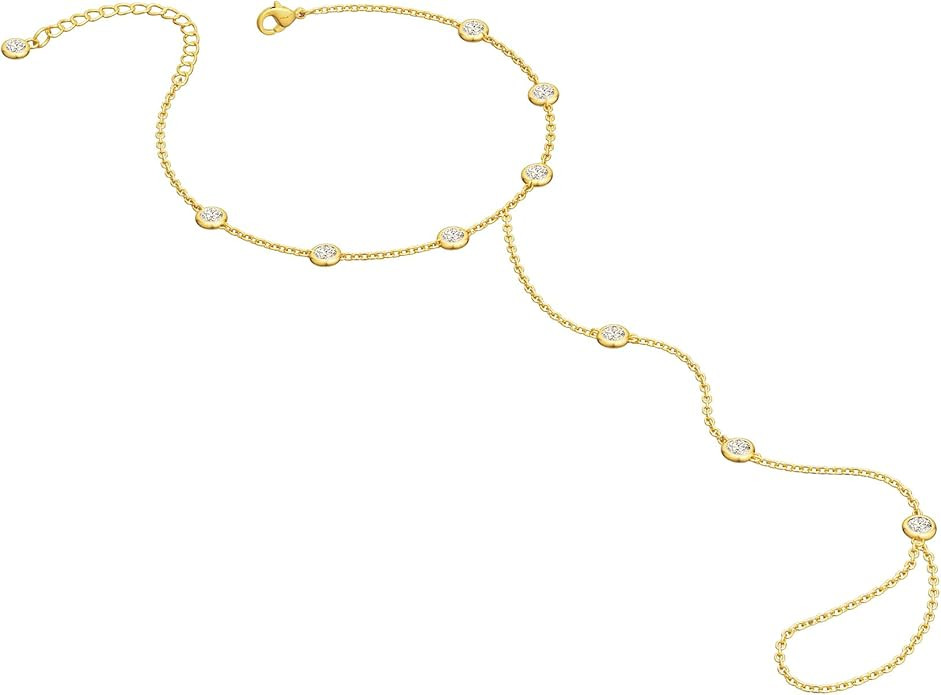 MBW Gold Bracelets for Women Trendy, Dainty 14K Gold Plated Bracelet Stack Beaded Chain Bracelet ... | Amazon (US)