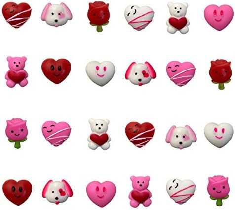 QINGQIU 24 PCS Valentines Day Mochi Squishy Toys Squishies for Kids School Class Classroom Valent... | Amazon (US)