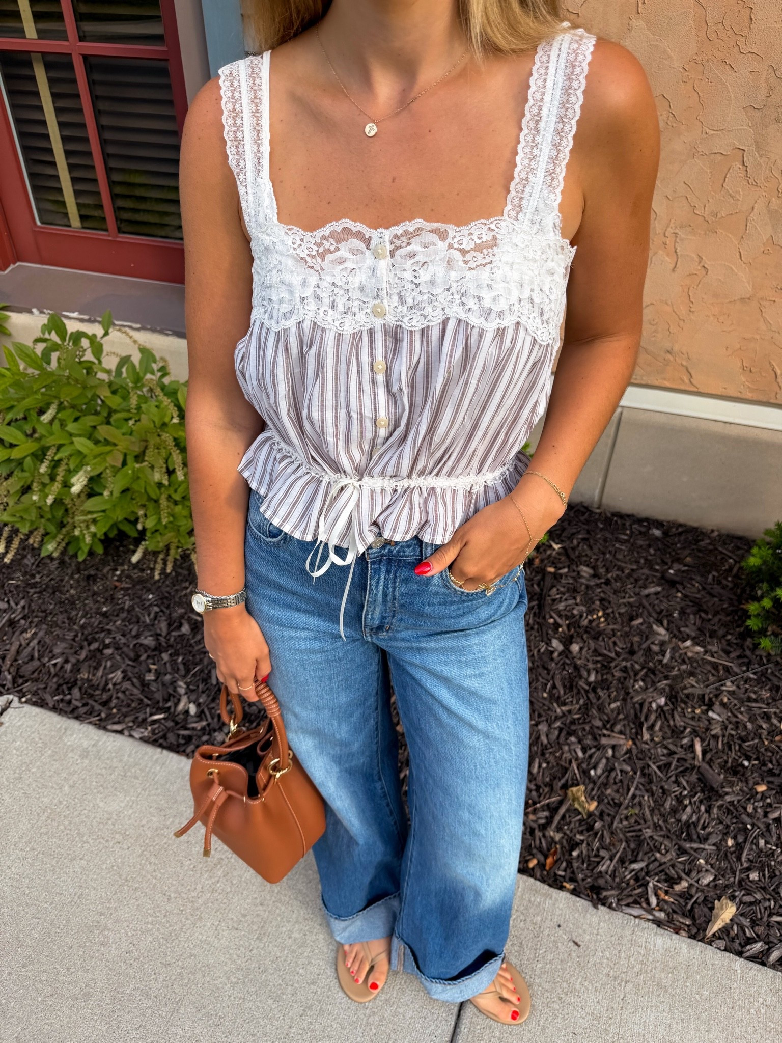 date night ootd! the best flip flops. jeans are old but i linked super similar & top in an XS

#LTKgrwm #LTKootd #LTKTall