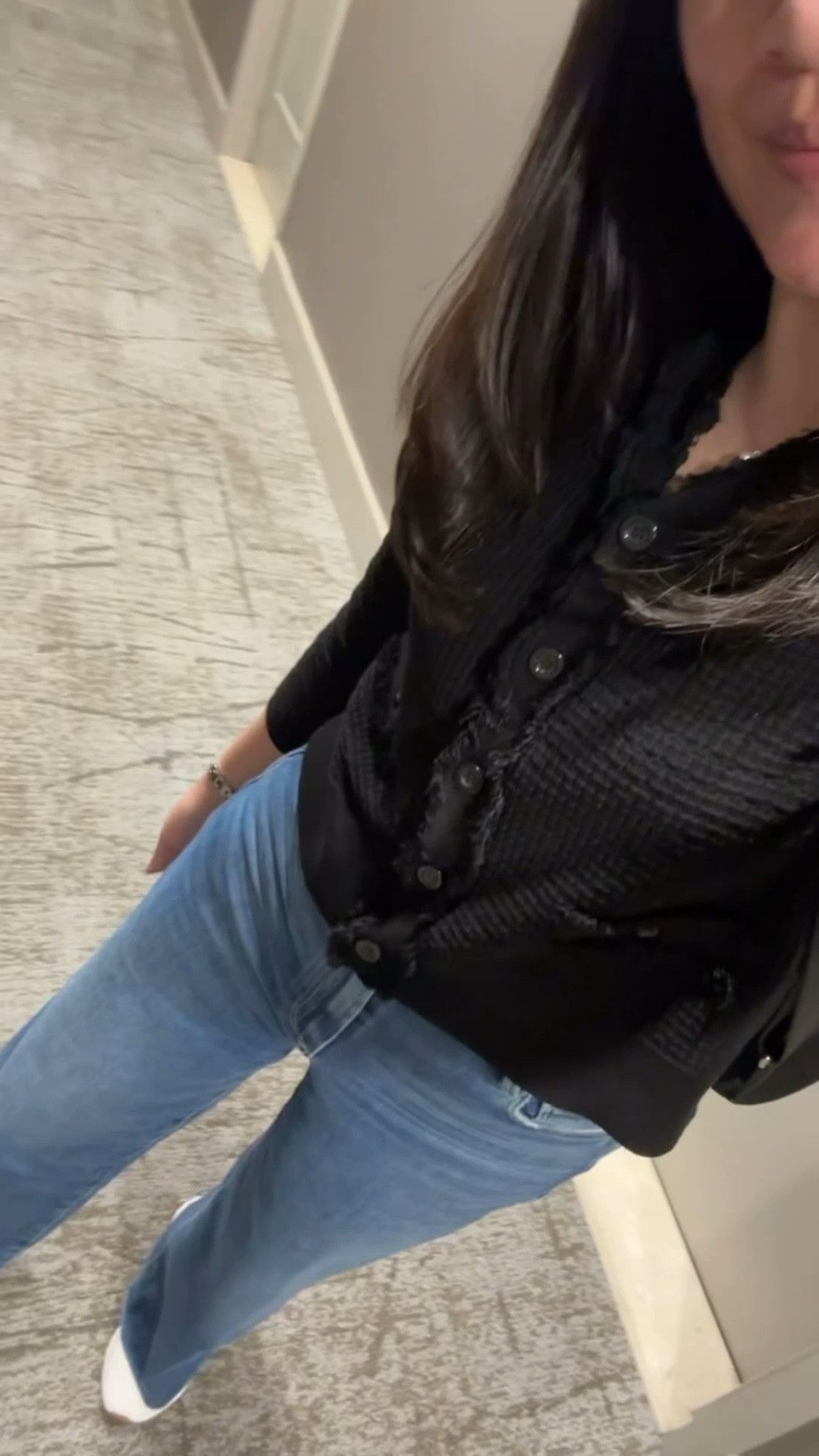 Yesterday’s outfit. Waffle stitched cardigan in size S. Jeans in size 26 petite. 

#LTKOver40 #LTKFindsUnder50 #LTKPetite