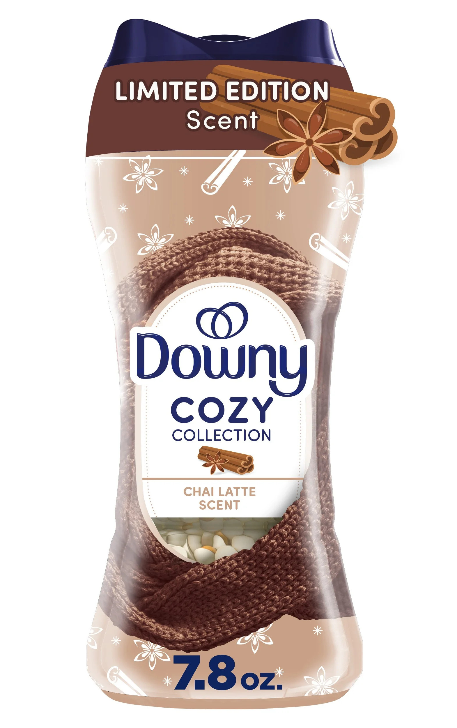 Downy Cozy Collection In-Wash Laundry Scent Booster Beads, Chai Latte Scent, 7.8 oz | Walmart (US)