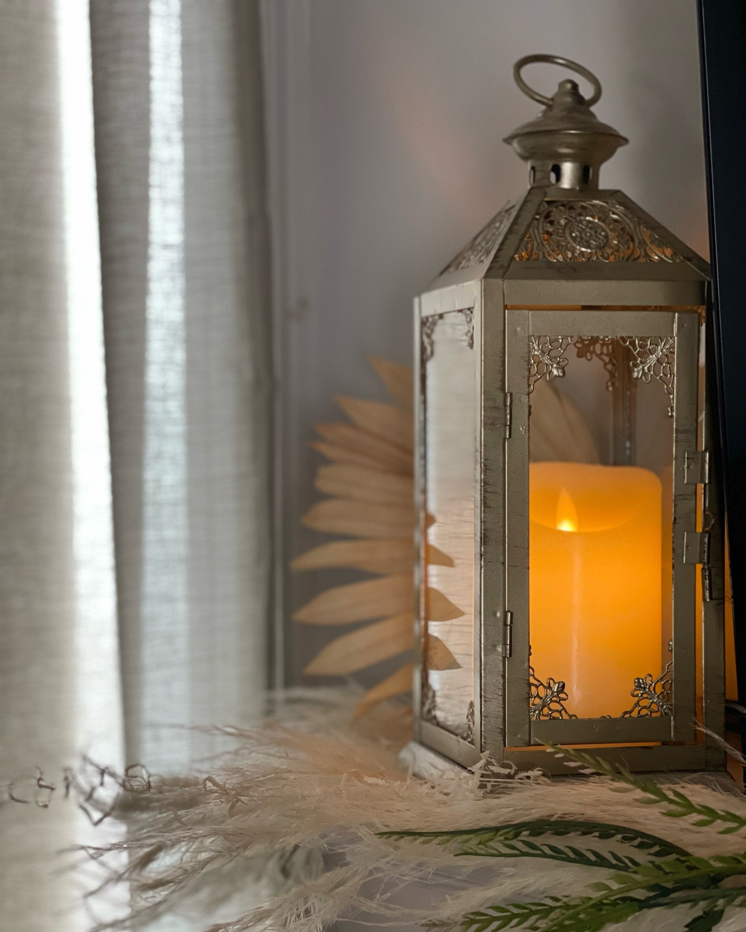 Nothing like some moody lighting for this spooky szn. 🕯🎃 

Flameless candles | decorating ideas | dried florals 

#LTKunder50 #LTKHalloween #LTKhome