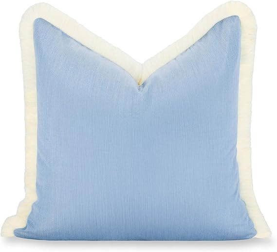 Hofdeco Premium Coastal Hampton Outdoor Performance Throw Pillow Cover Only, 22"x22" Water Repell... | Amazon (US)