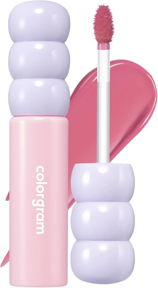 COLORGRAM Fruity Glass Tint 07 Shy Guava | Korean Long Lasting & Waterproof Lip Stain| Glossy Lip... | Amazon (US)