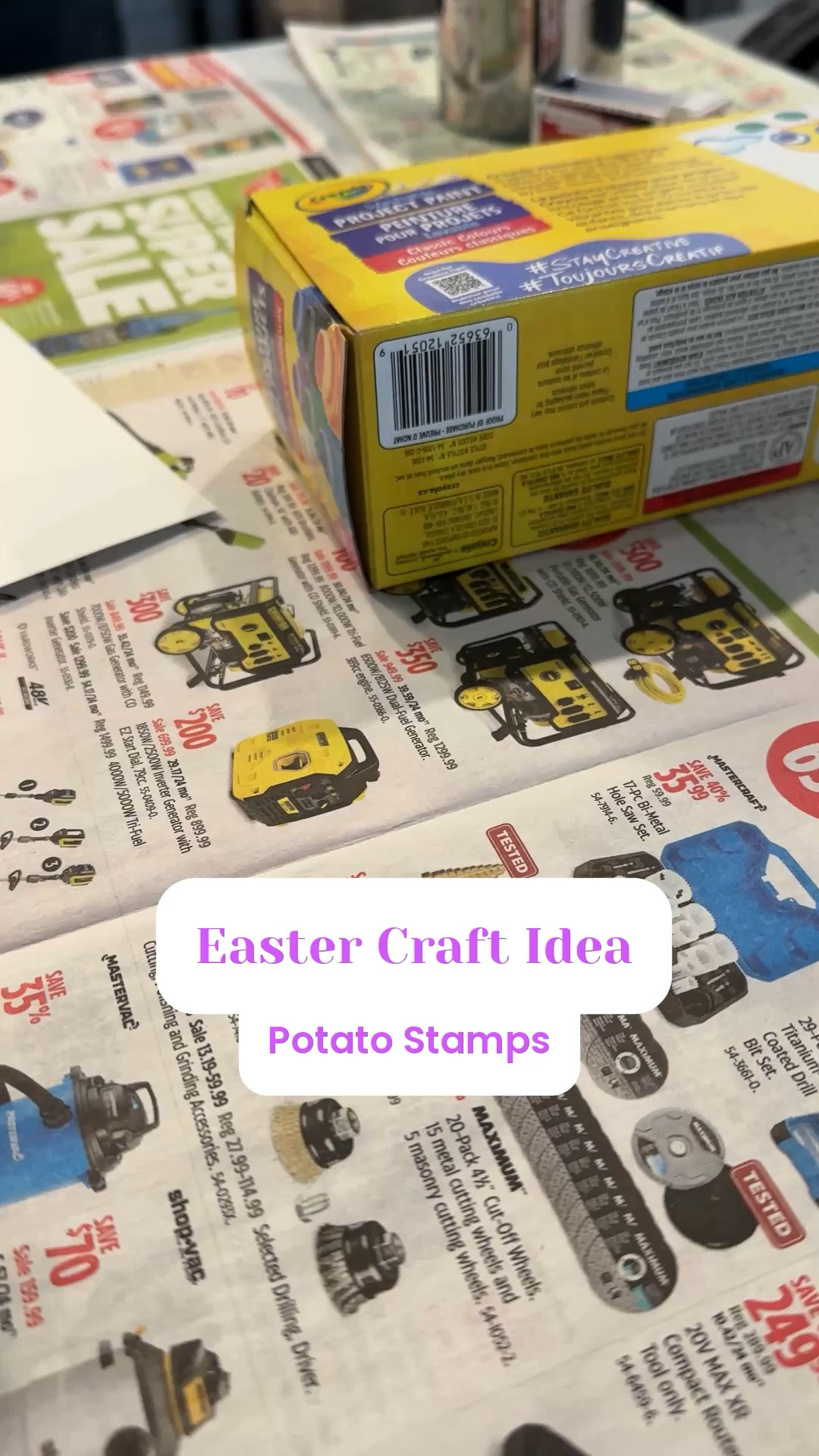 Easy Easter craft to do with your preschool age kids!

My 4 year old had a blast with these potato stamps!

Cut a potato in half, dry it on a paper towel for a bit and cut a design into it! Looks like an Easter egg stamp when you’re done!

#LTKfamily #LTKcanada #LTKkids