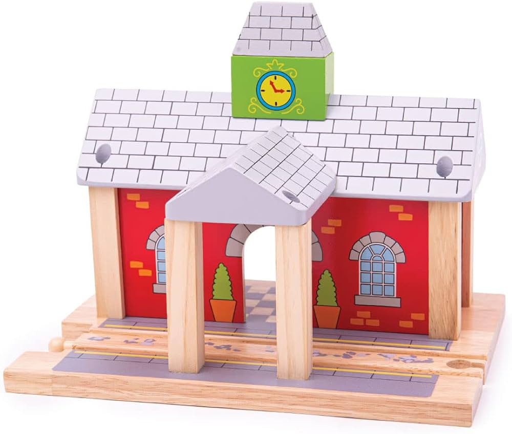 Bigjigs Rail Wooden Railway Station - Other Major Rail Brands are Compatible | Amazon (US)