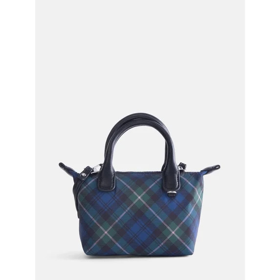 No Boundaries Women's Mini Tote Crossbody Bag, Plaid | Walmart (US)
