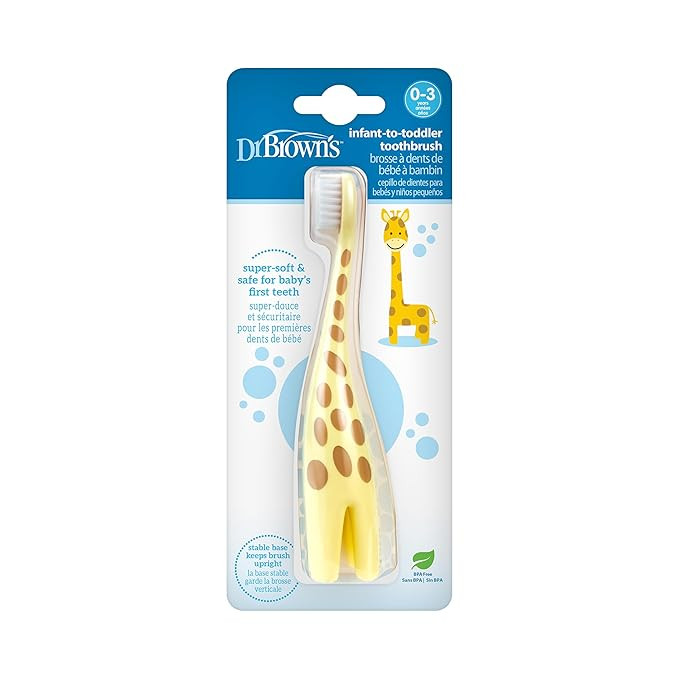 Dr. Brown's Infant-to-Toddler Toothbrush, Giraffe | Amazon (US)