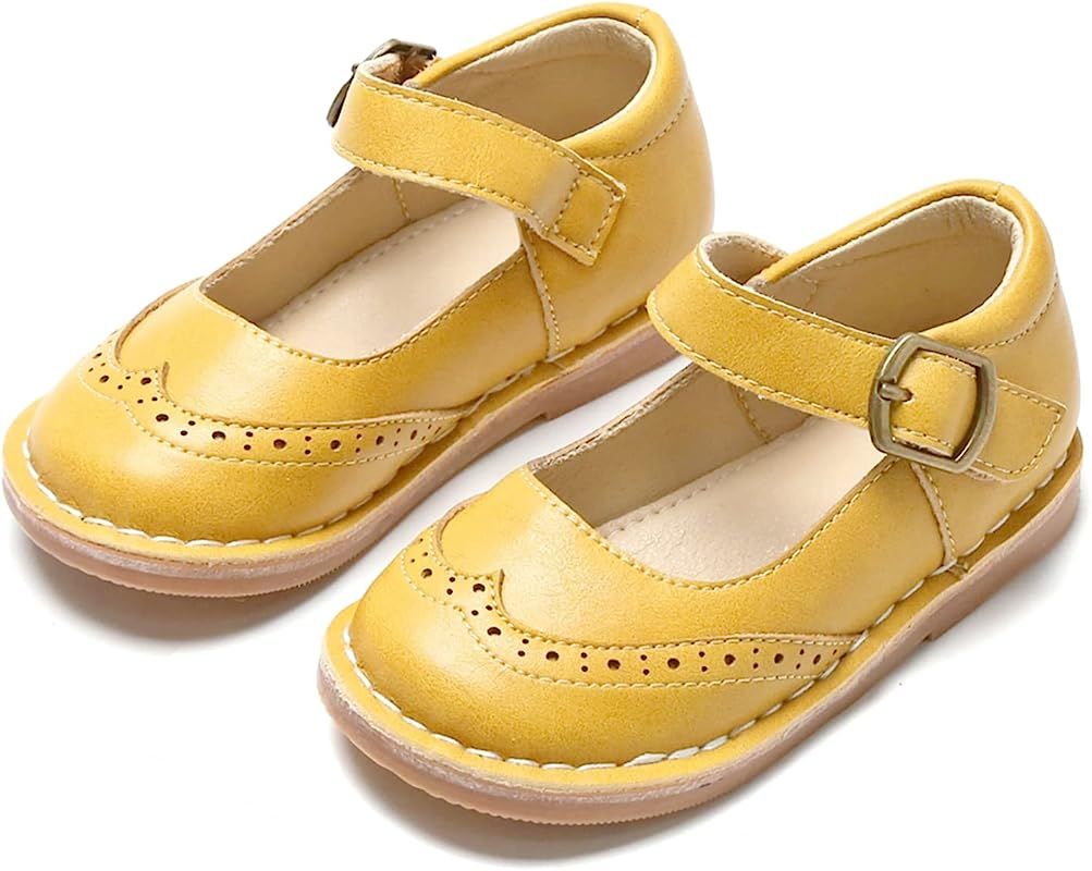 THEE BRON Toddler/Little Girls Mary Jane Flats School Party Dress Oxfords Shoes | Amazon (US)
