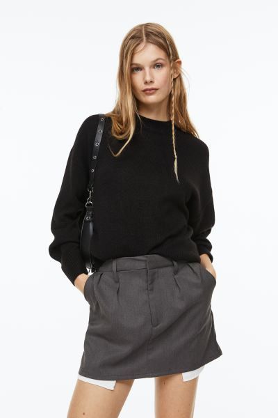 Sweater | Black Sweater Sweaters | HM Sweater Outfit | Spring Outfits 2023 | H&M (US + CA)