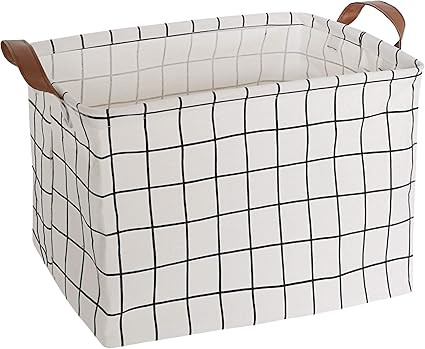 CLOCOR Rectangular Storage Basket,Collapsible Cute Pattern Storage Bin,Waterproof Coating Storage... | Amazon (US)