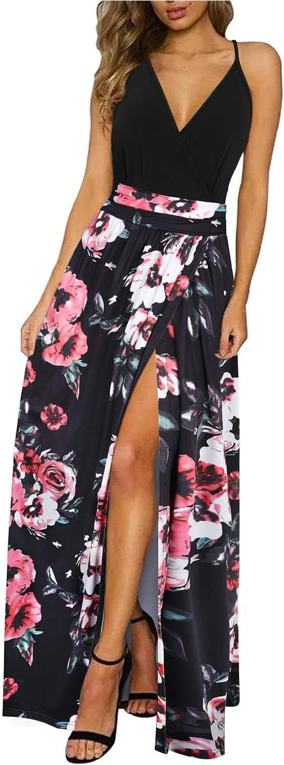 Newshows Women's 2026 Lightweight Summer Wedding Guest Beach Vacation Casual V Neck Split Flowy M... | Amazon (US)