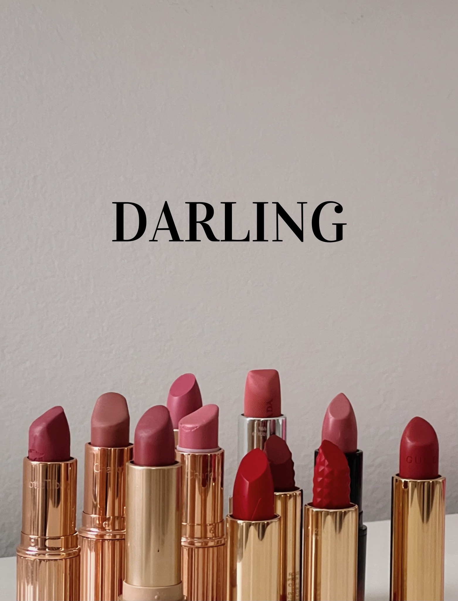 Gorgeous, gorgeous girls wear lipstick 💋

The image features a collection of lipsticks arranged in rows. The lipsticks come in various shades of red, pink, and nude, with gold, silver, and black casings. The scene is set against a neutral, off-white background, and the lipsticks are photographed in natural lighting. This composition highlights the variety of colors and textures in the collection, emphasizing their elegance and appeal. Valentino lipstick. Gucci lipstick. Charlotte tilbury lipsticks. Prada lipstick  

#LTKFindsUnder50 #LTKBeauty