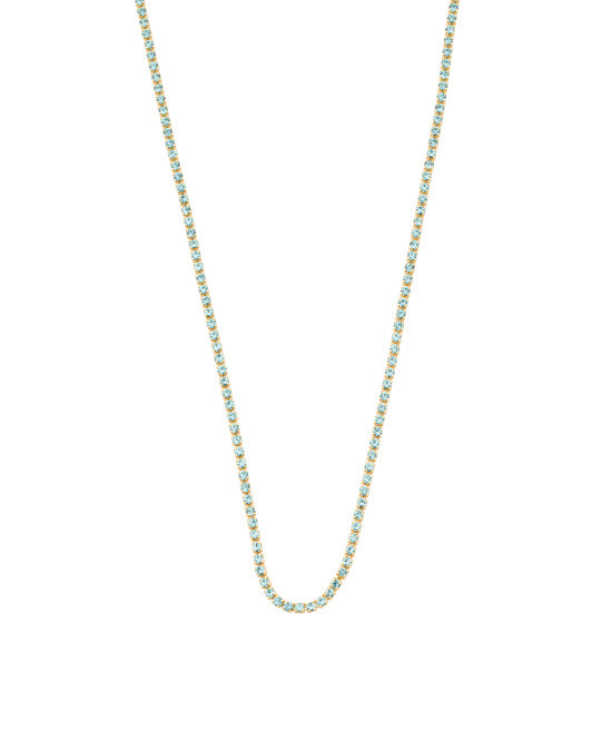 18k Gold Plated Lexi Aqua Necklace | TJ Maxx