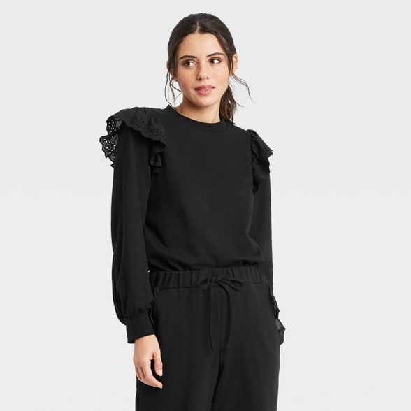 Women's Puff Sleeve Sweatshirt - Who What Wear™ | Target