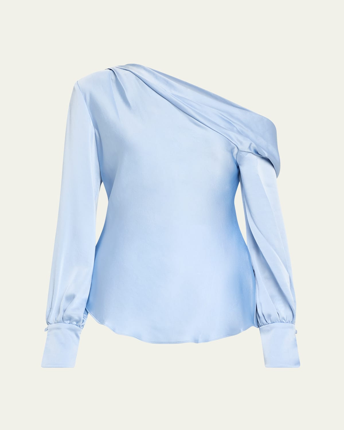 Alice One-Shoulder Satin Top | Bergdorf Goodman