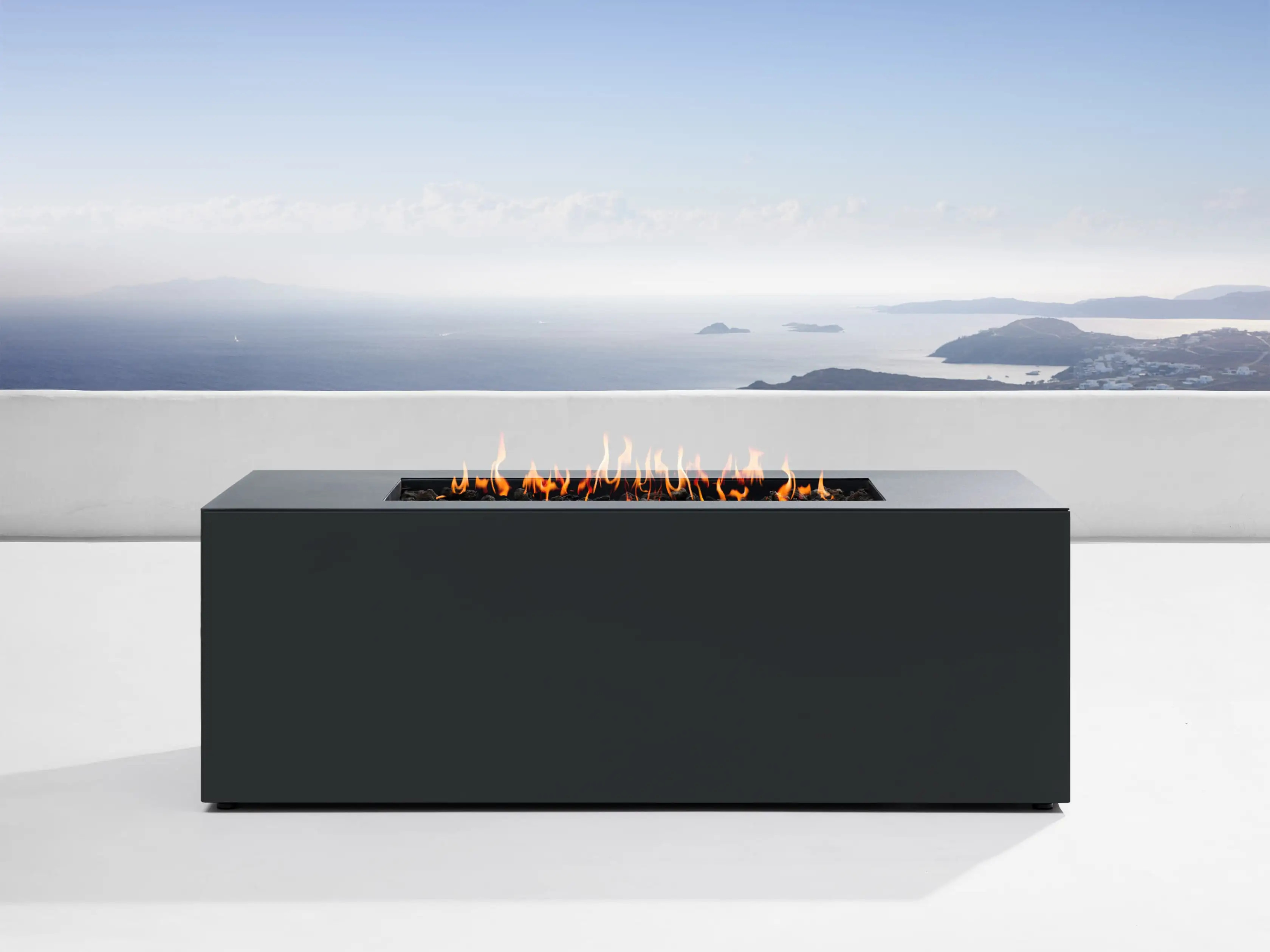 Coden Rectangular Propane Fire Pit | Arhaus