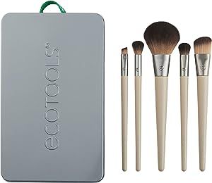 EcoTools Makeup Brush Set for Eyeshadow, Foundation, Blush, and Concealer with Bonus Storage Case... | Amazon (US)