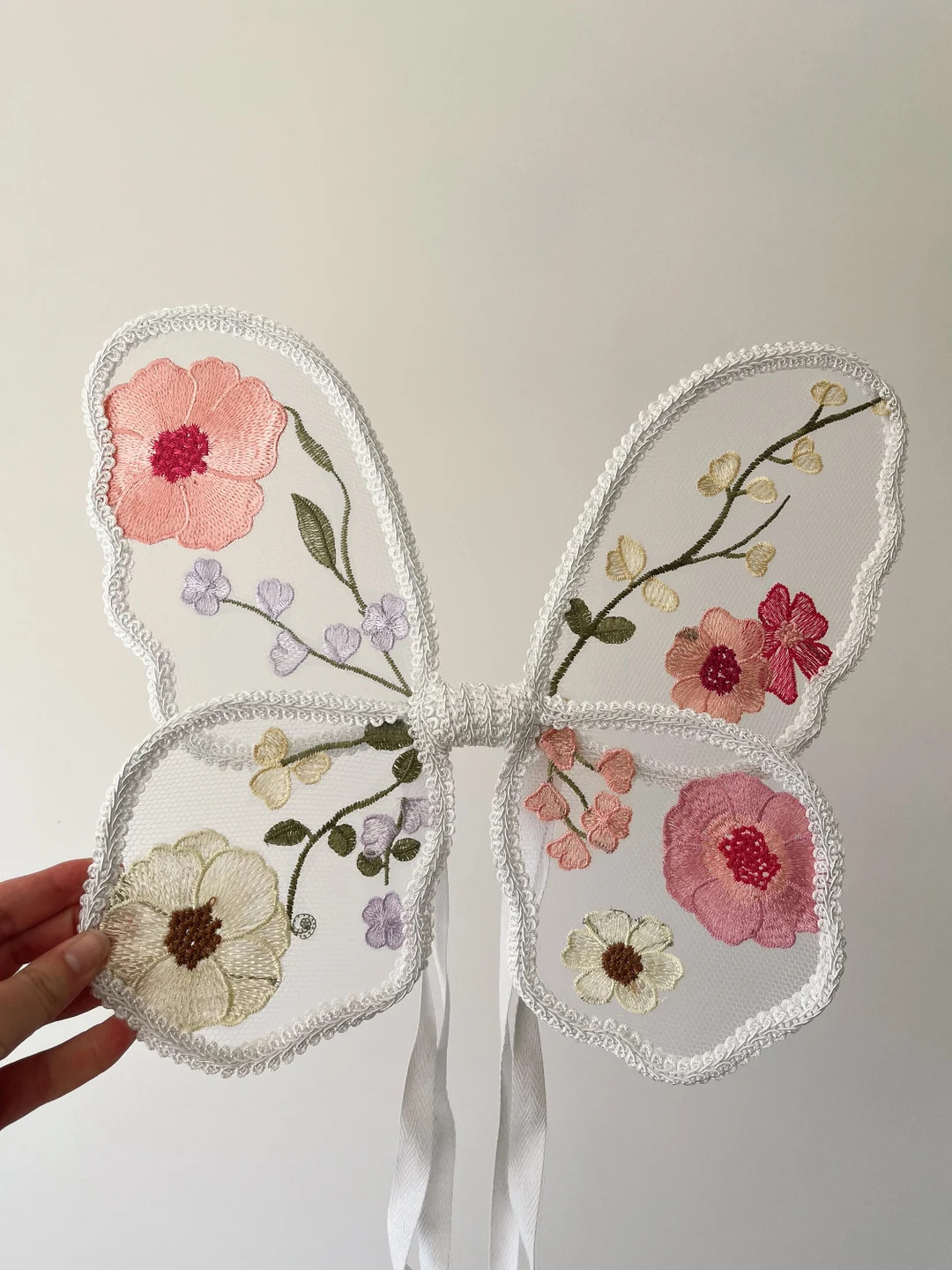 Pink Fairy Wings Flower Fairy Wings Lace Fairy Wings Toddler Fairy Wings Butterfly Wings Baby Fai... | Etsy (US)