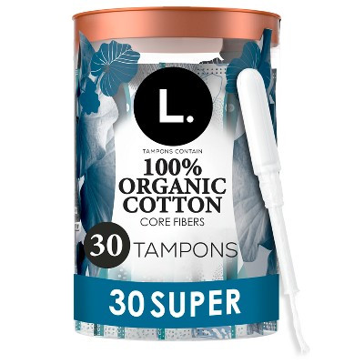L . Organic Cotton Full Size Tampons - Super - 30ct | Target
