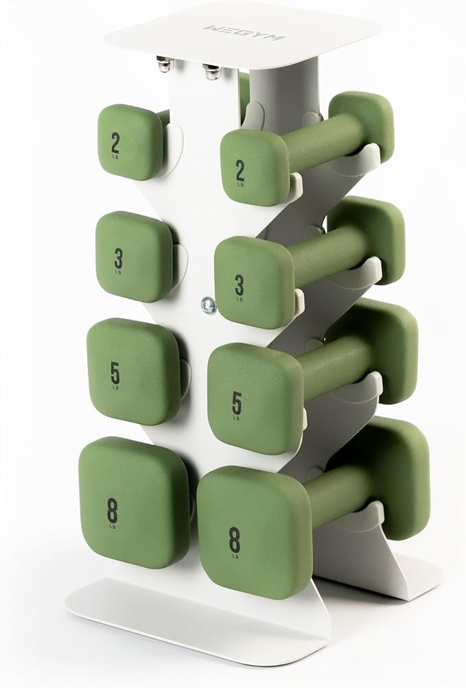 WeGym SafeGrip Square Dumbbells with Anti Slip Handles, Aesthetic Free Weights for Home Workouts,... | Amazon (US)