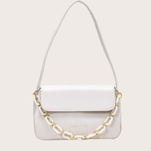 Letter Graphic Flap Tote Bag | SHEIN
