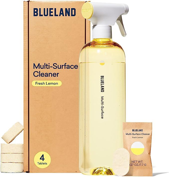 BLUELAND Multi-surface All Purpose Cleaning Spray Bottle with 4 Refill Tablets | Eco Friendly Pro... | Amazon (US)