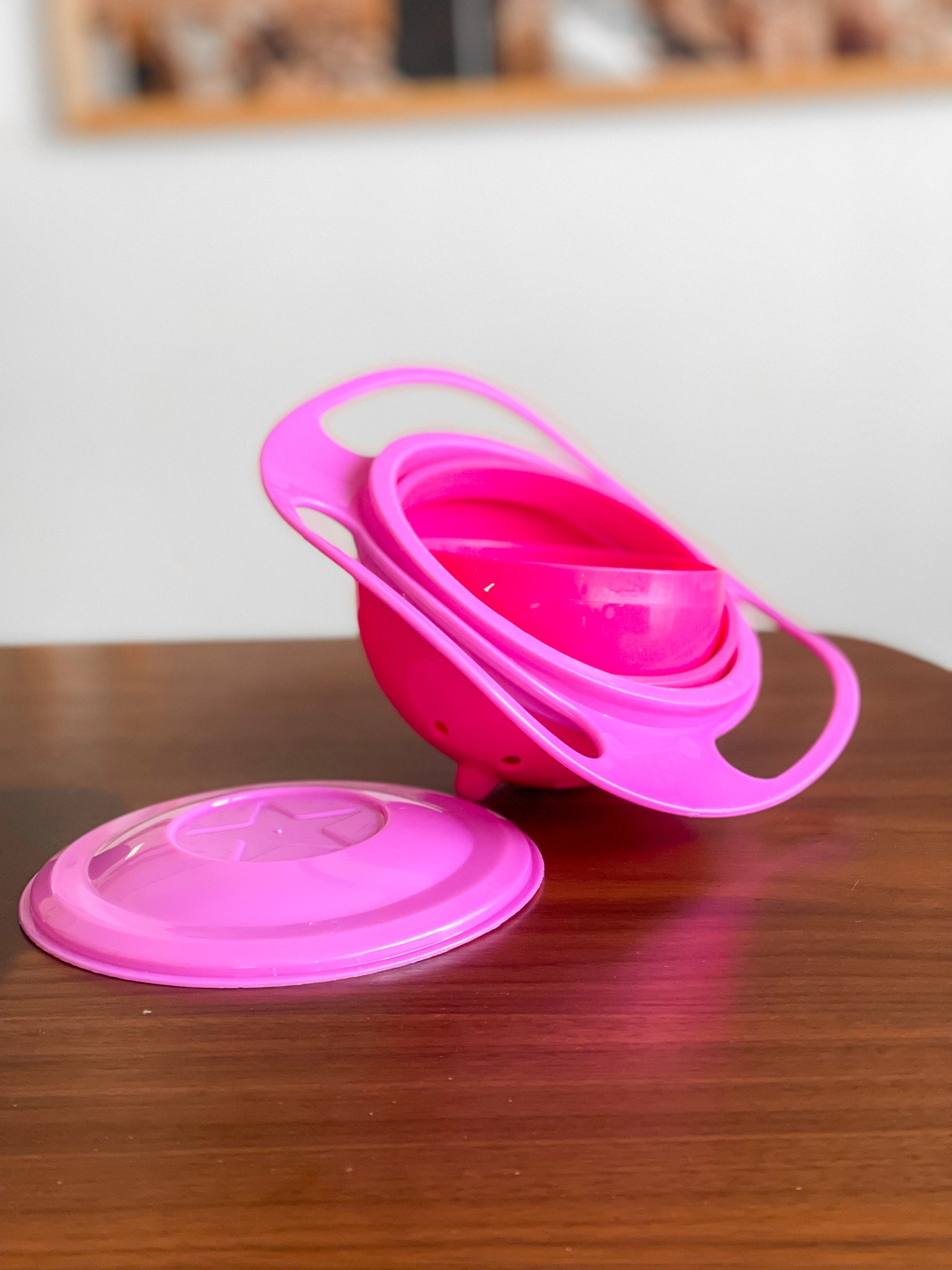 Spill proof bowl

I bought this bowl for my baby and we love it! It has a 360 degree motion, so when it moves sideways it doesn’t spill! Sometimes it can get stuck and won’t work properly but overall we really like it. The other day Claire threw it on the floor and it literally didn’t spill a single thing. 

#LTKbaby