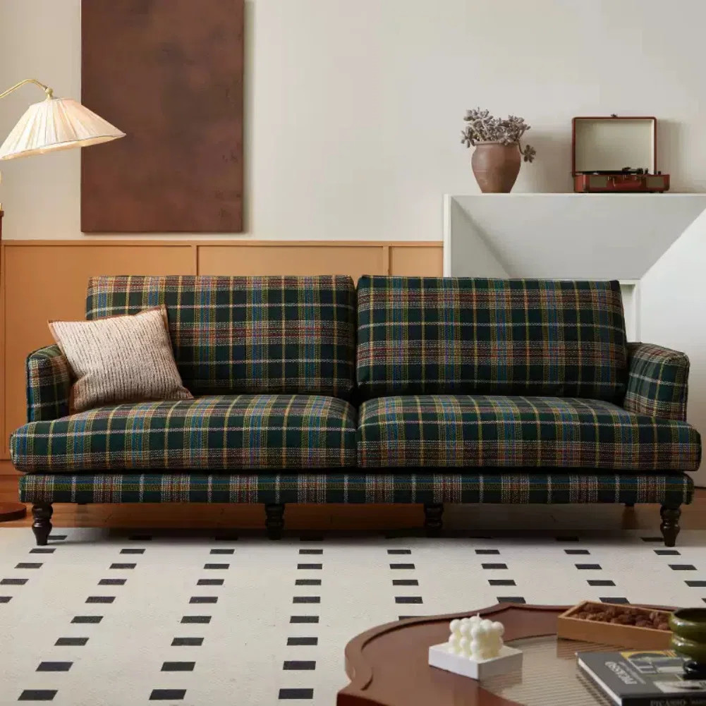 Walkoly Retro Rustic Plaid Couch | Wayfair | Wayfair North America