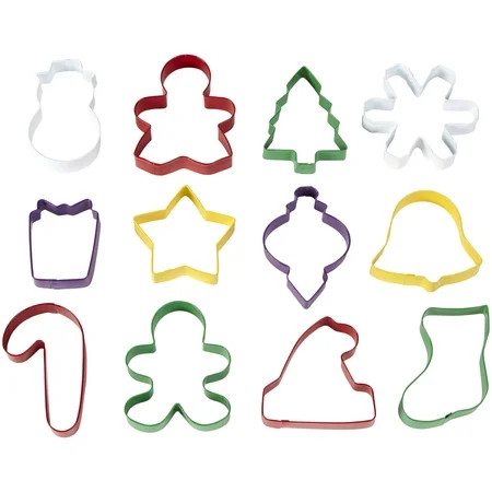 Wilton Metal Holiday Cookie Cutters 12-Piece Set | Walmart (US)