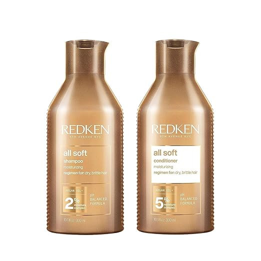 Redken All Soft Shampoo and Conditioner Set For Dry or Brittle Hair - Provides Intense Softness a... | Amazon (US)