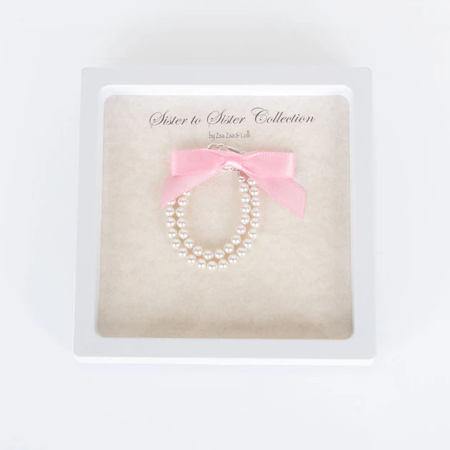 Big Sister and Little Sister Pearl Bracelet Set | Classic Whimsy