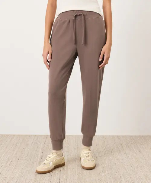 Pact Organic Cotton CloudKnit Jogger in Deep Taupe at Nordstrom, Size Small | Nordstrom